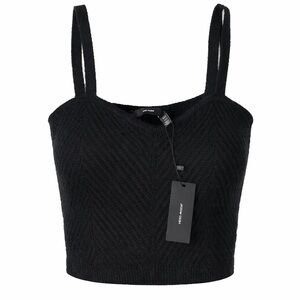 Vero Moda Black Knit Crop Tank – Minimalist Scandinavian Chic